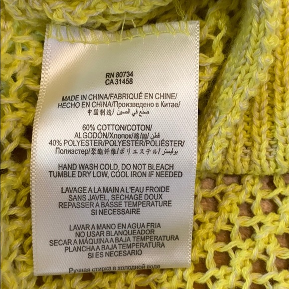 BCBG Generation Sweater in neon Yellow size XS - Picture 6 of 7